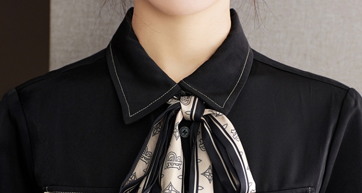 All-match spring commuting collar shirt for women