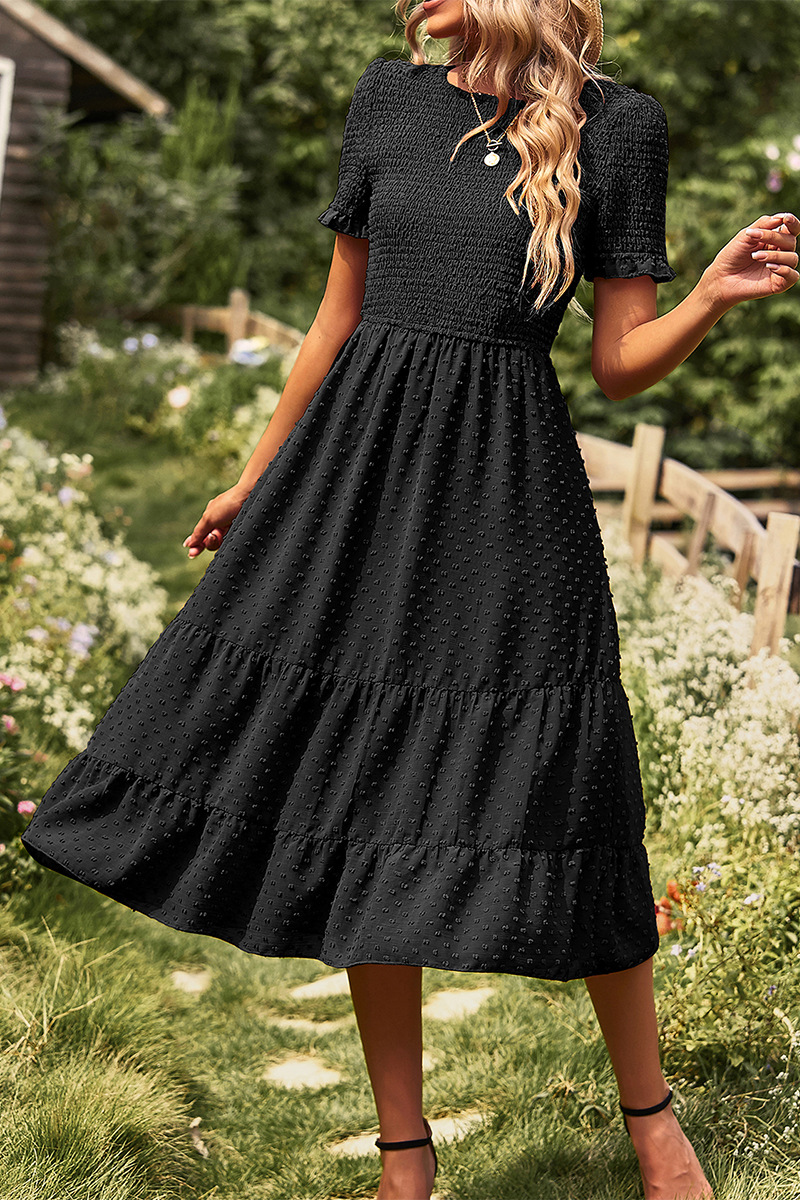 Spring and summer Casual vacation hairball dress