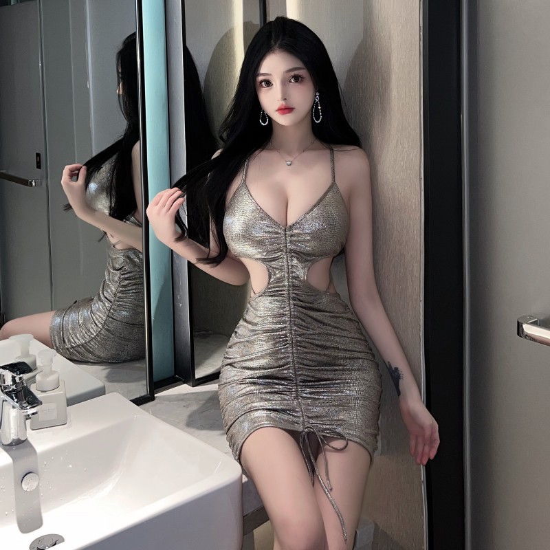 Sexy nightclub tight package hip dress for women
