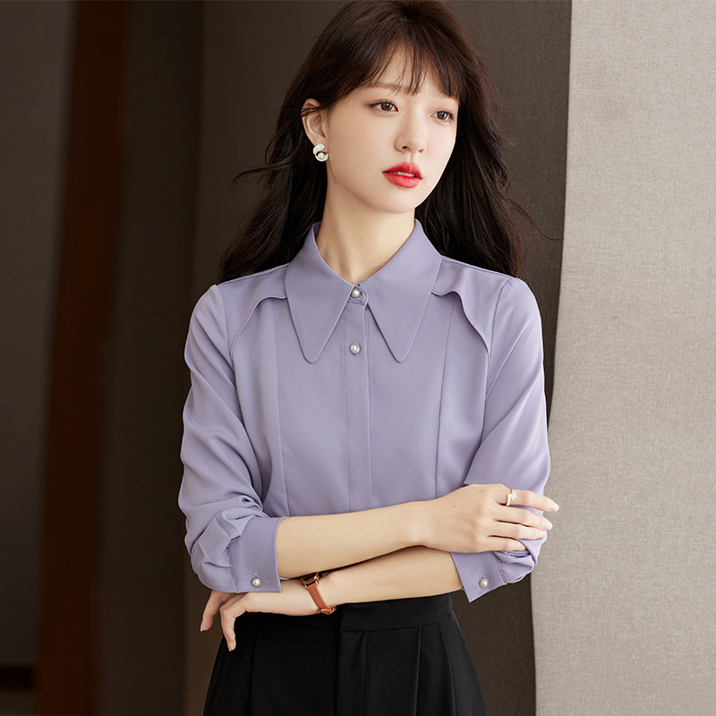 Profession spring and autumn tops long sleeve shirt