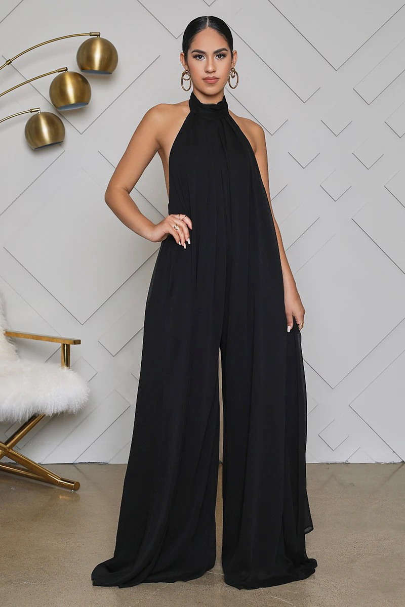 Chiffon European style Casual jumpsuit for women