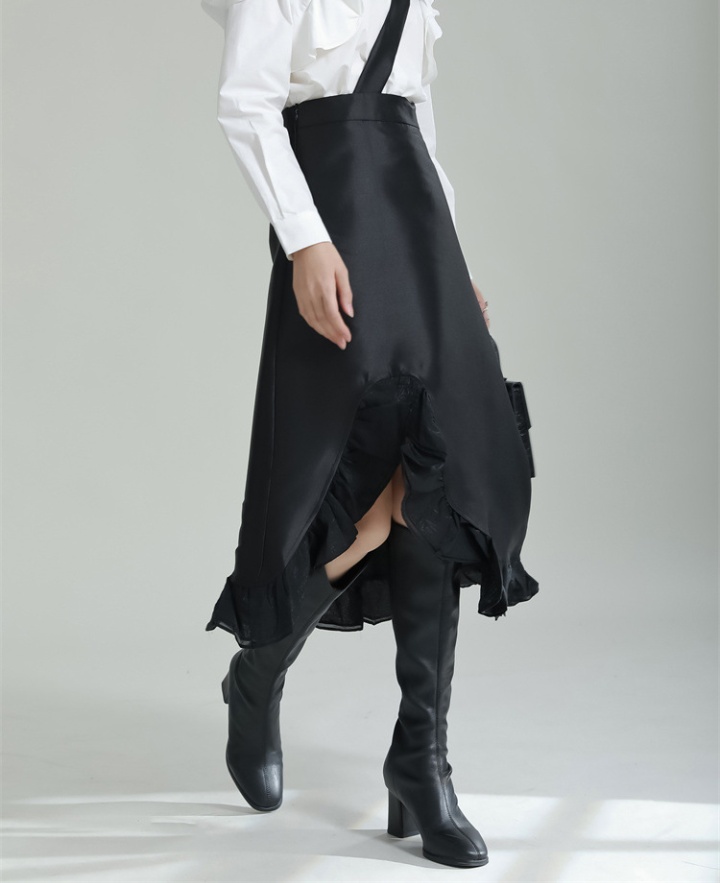 Irregular splice skirt lace wear short skirt for women
