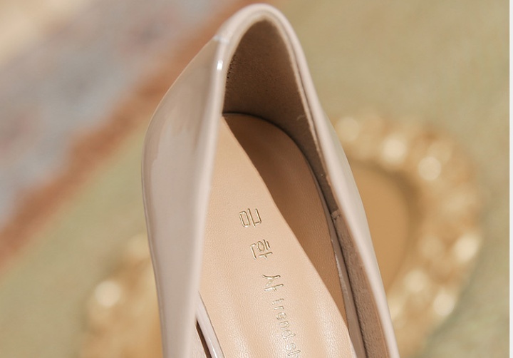 Sheepskin high-heeled shoes rhinestone shoes for women