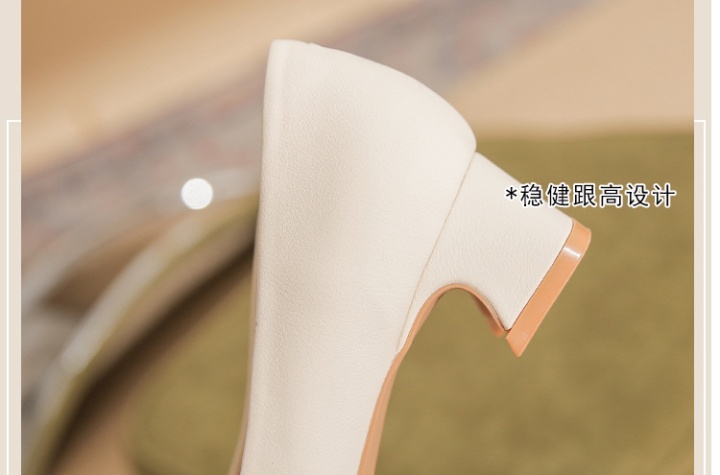 Square head shoes high-heeled shoes for women