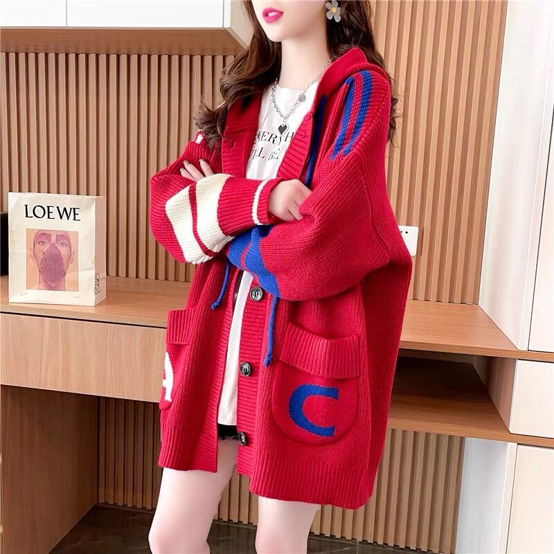 Pullover spring coat autumn and winter cardigan