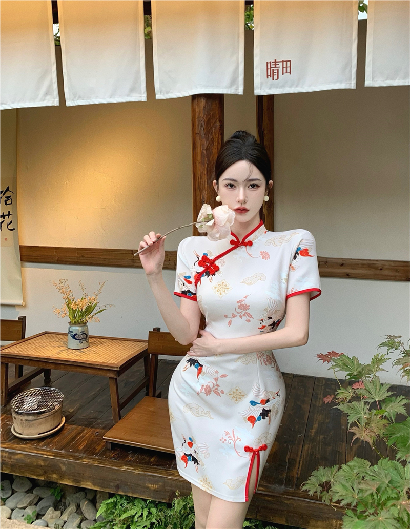 Chinese style retro dress maiden light cheongsam