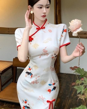 Chinese style retro dress maiden light cheongsam
