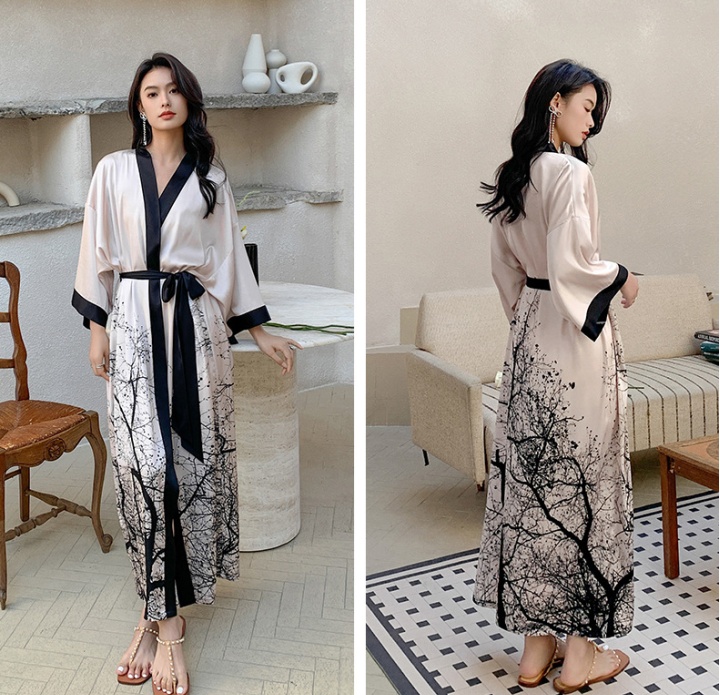 Spring and summer nightgown grace bathrobes