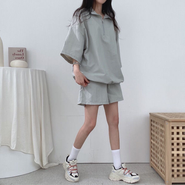Student Korean style sportswear 2pcs set for women