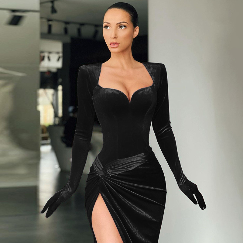 Autumn and winter formal dress sexy dress for women