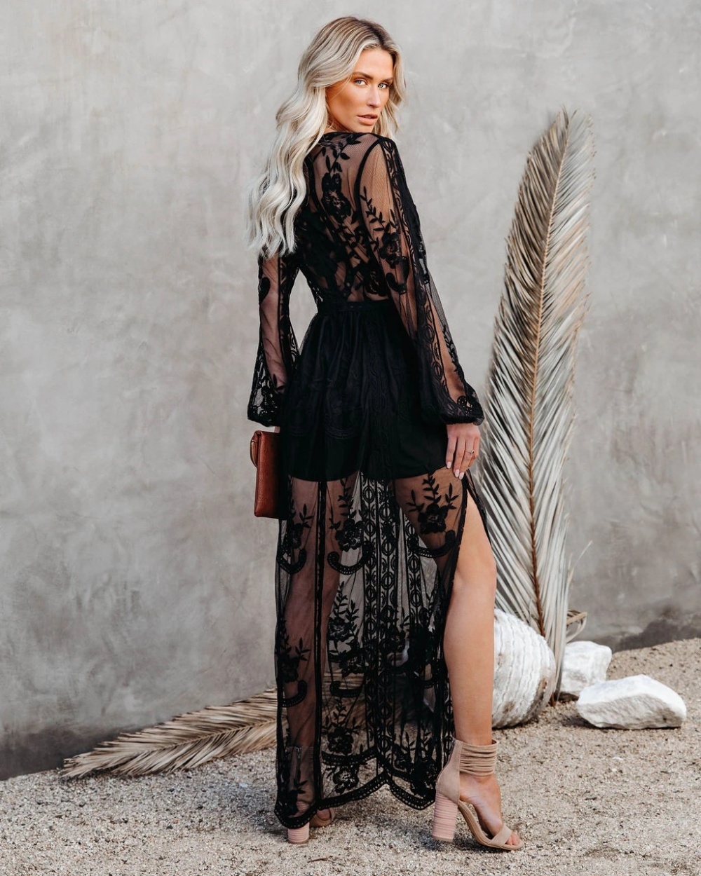 Summer spring and summer lace European style dress for women