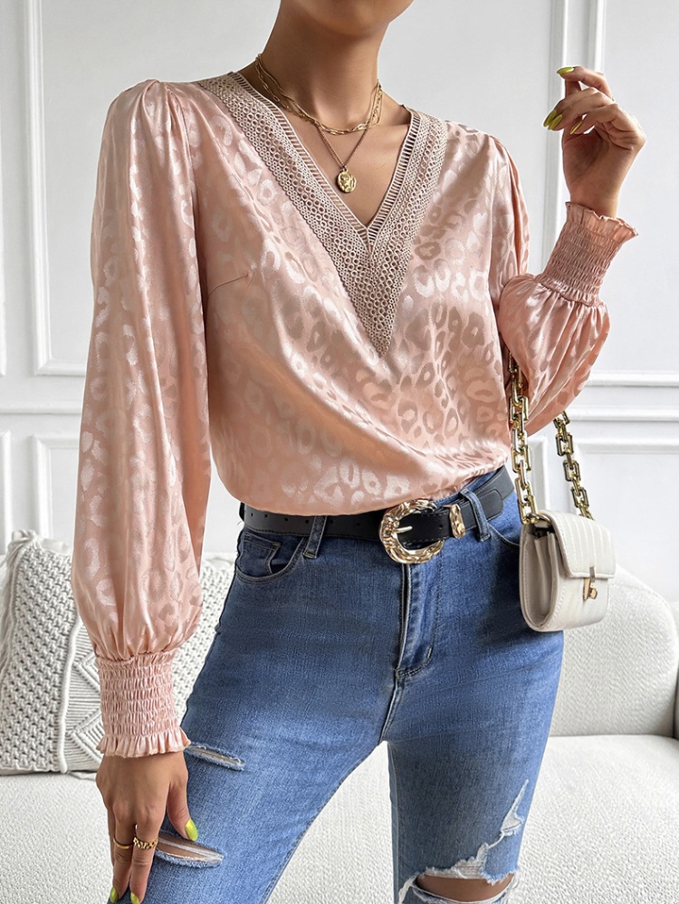 American style spring and summer shirt V-neck sexy tops