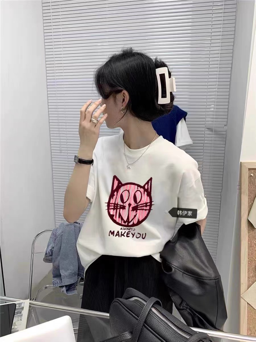 Korean style T-shirt bottoming shirt for women