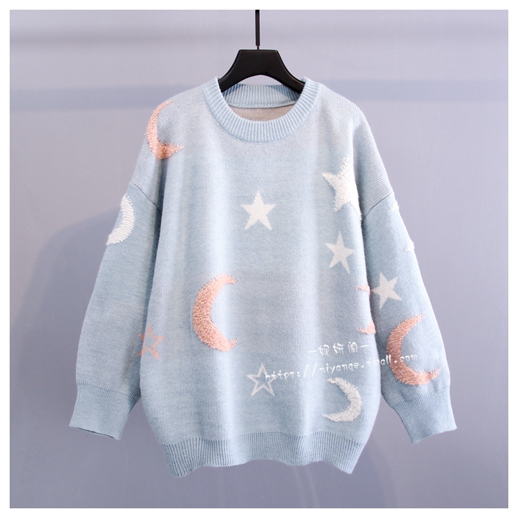 Fashion spring loose sweater lazy pullover coat