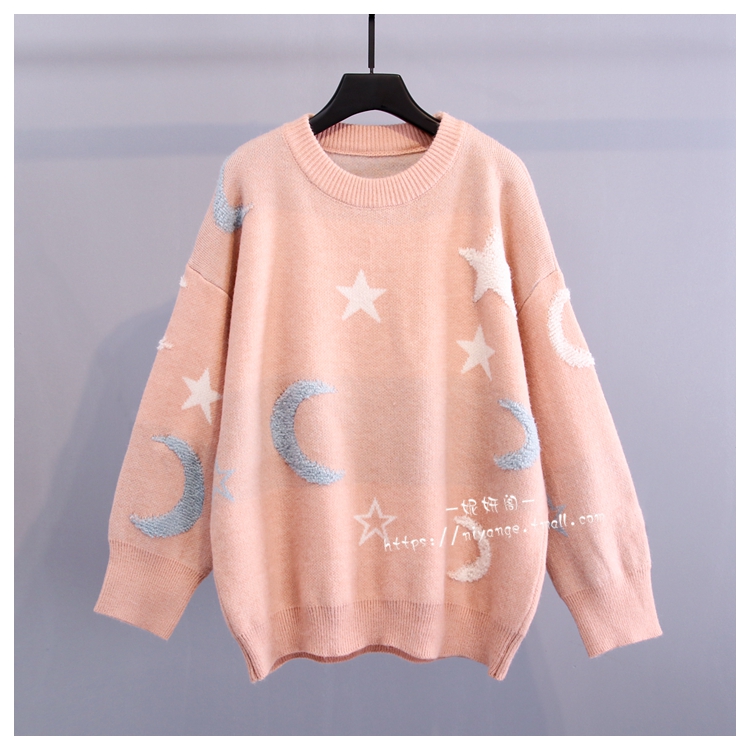 Fashion spring loose sweater lazy pullover coat
