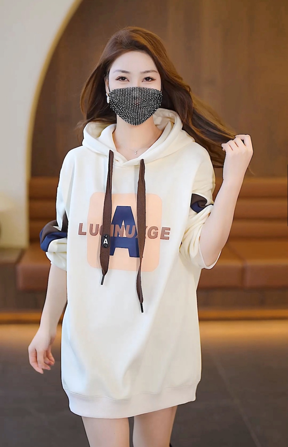 Autumn fashion Western style spring hoodie for women