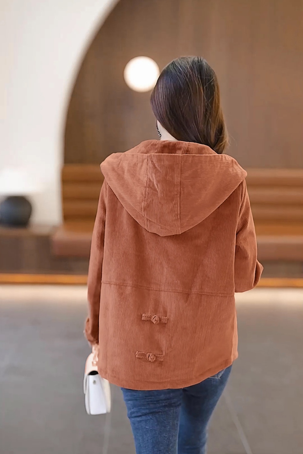 Casual fashionable jacket middle-aged tops for women