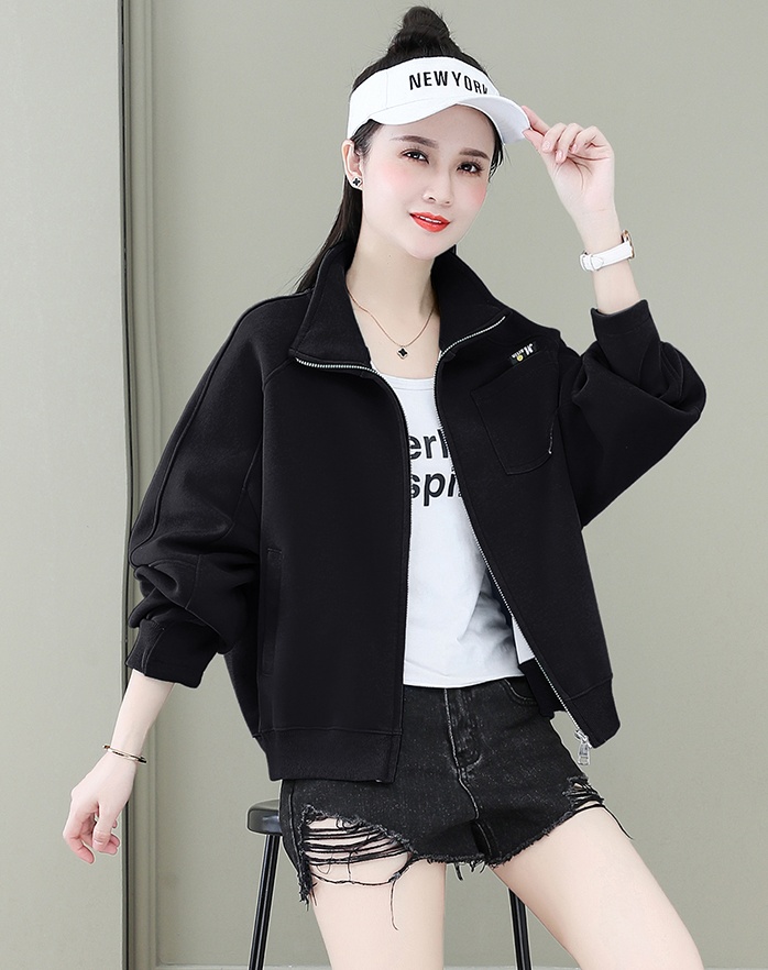 Short cstand collar tops spring Western style coat