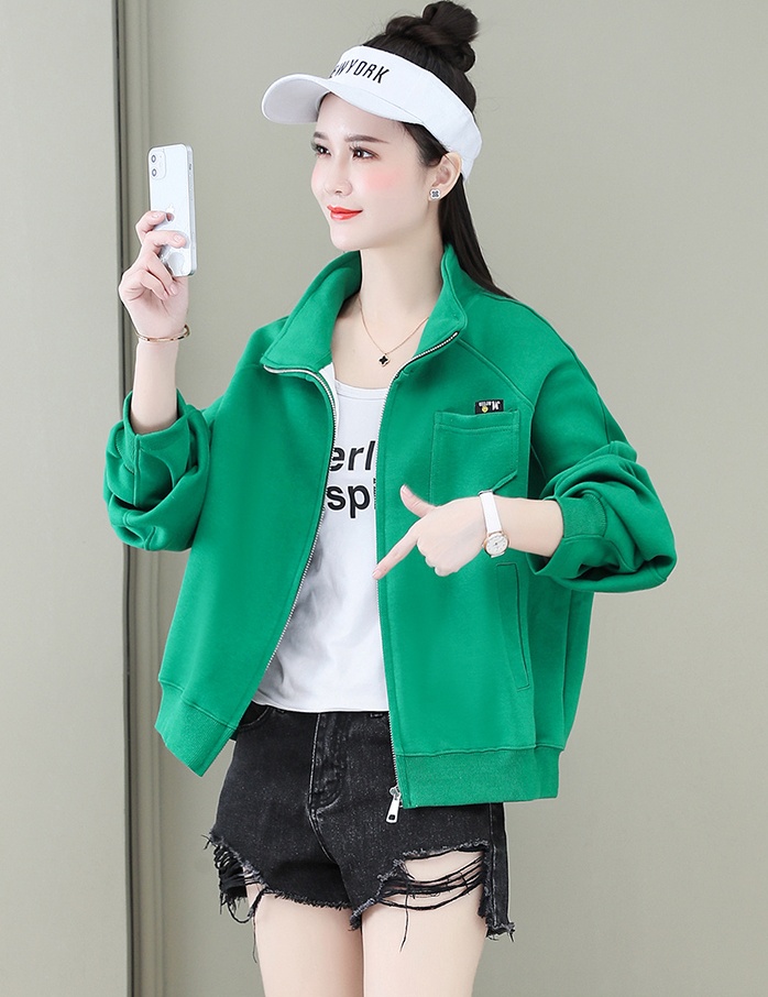 Short cstand collar tops spring Western style coat