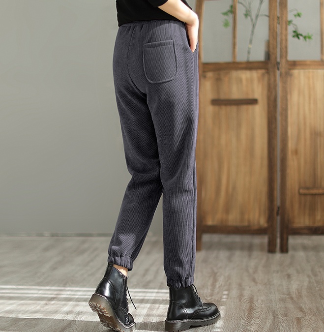 High waist straight long pants spring drape pants for women
