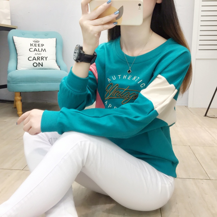 Long sleeve large yard tops Korean style hoodie for women