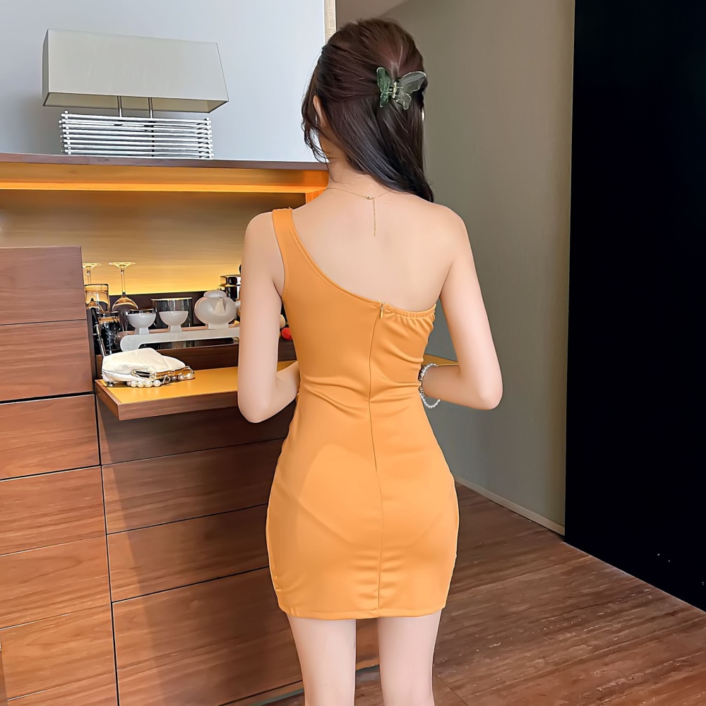 Package hip sling shoulder sexy tight dress