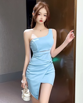 Package hip sling shoulder sexy tight dress