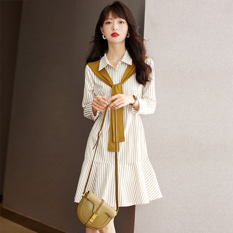 Spring simple loose all-match dress for women