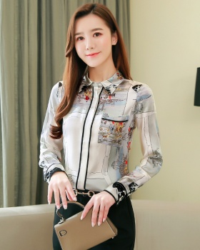 Spring printing tops Western style shirt for women
