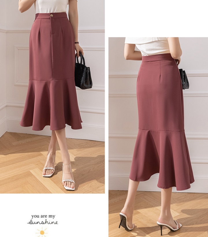 High waist long skirt spring and summer commuting long dress