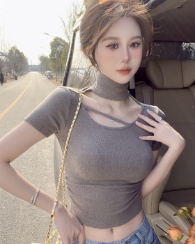 Spring and summer wears outside tops bottoming hollow sweater