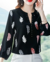 Chiffon fashion chiffon shirt V-neck tops for women