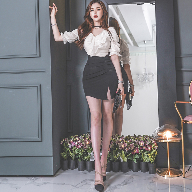 Sexy Korean style skirt spring and summer one step skirt for women