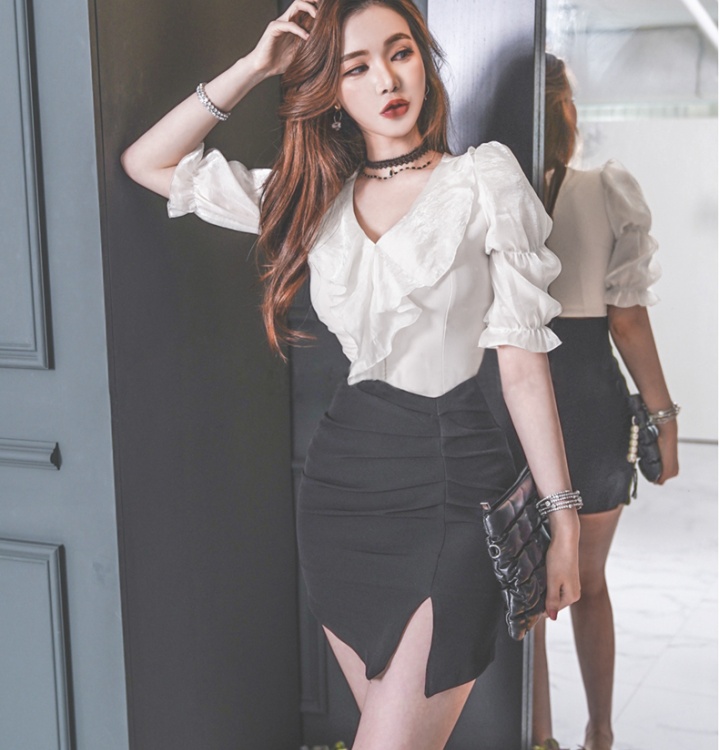 Sexy Korean style skirt spring and summer one step skirt for women