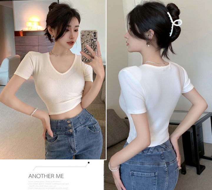 Little sexy short sleeve tops navel T-shirt for women