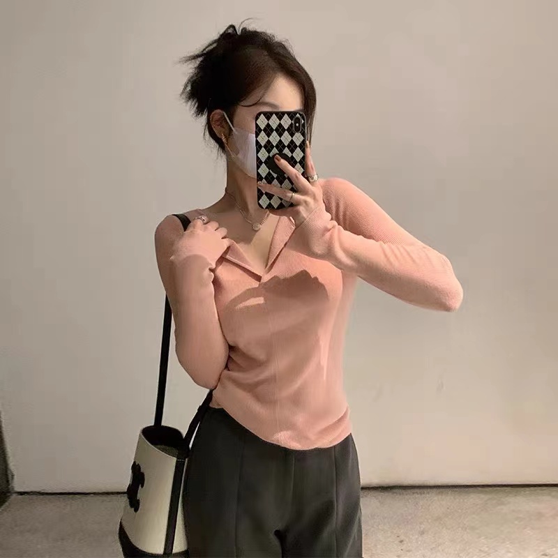 France style sweater bottoming shirt for women