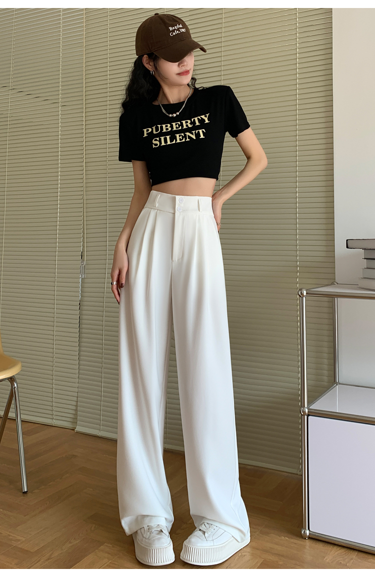 Straight pants Casual wide leg pants slim spring pants