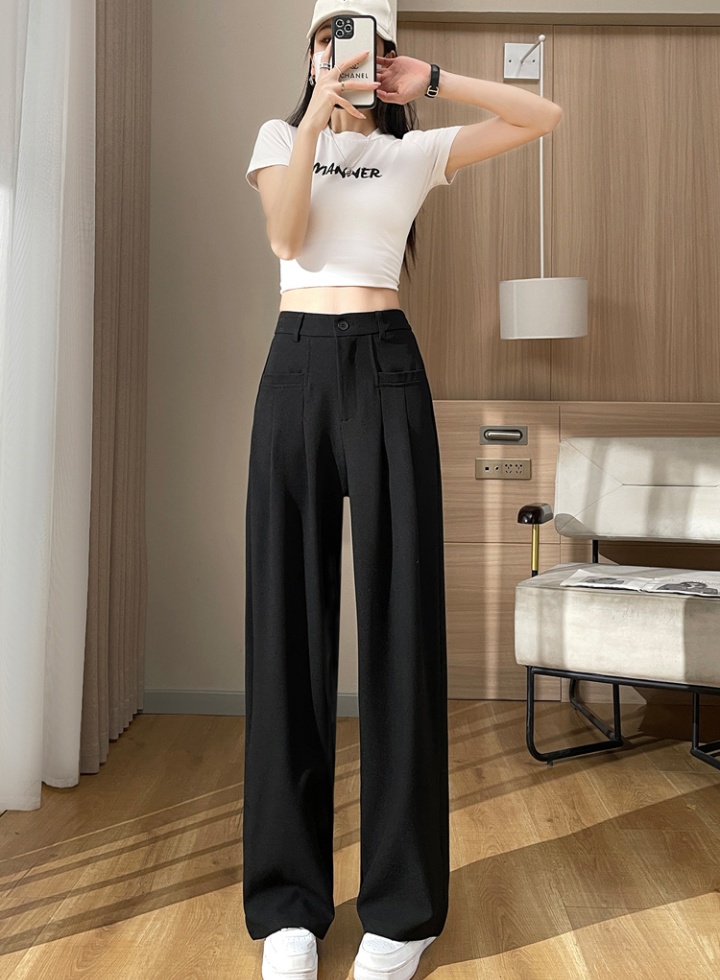 Casual wide leg pants slim business suit for women