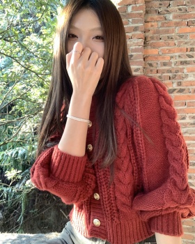 Sweet all-match tops autumn and winter short sweater