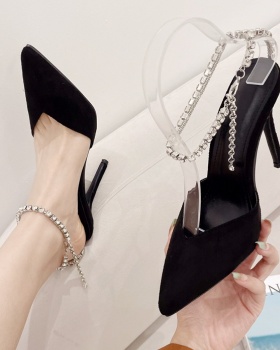 Spring stilettos rhinestone shoes for women