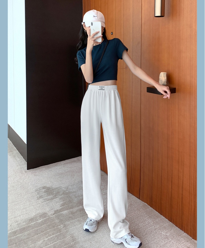 Loose Casual sweatpants high waist slim wide leg pants