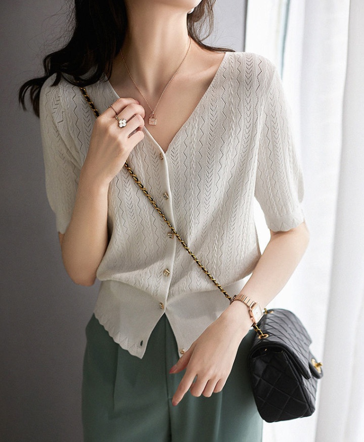 Korean style pure shirts fashion sweater for women