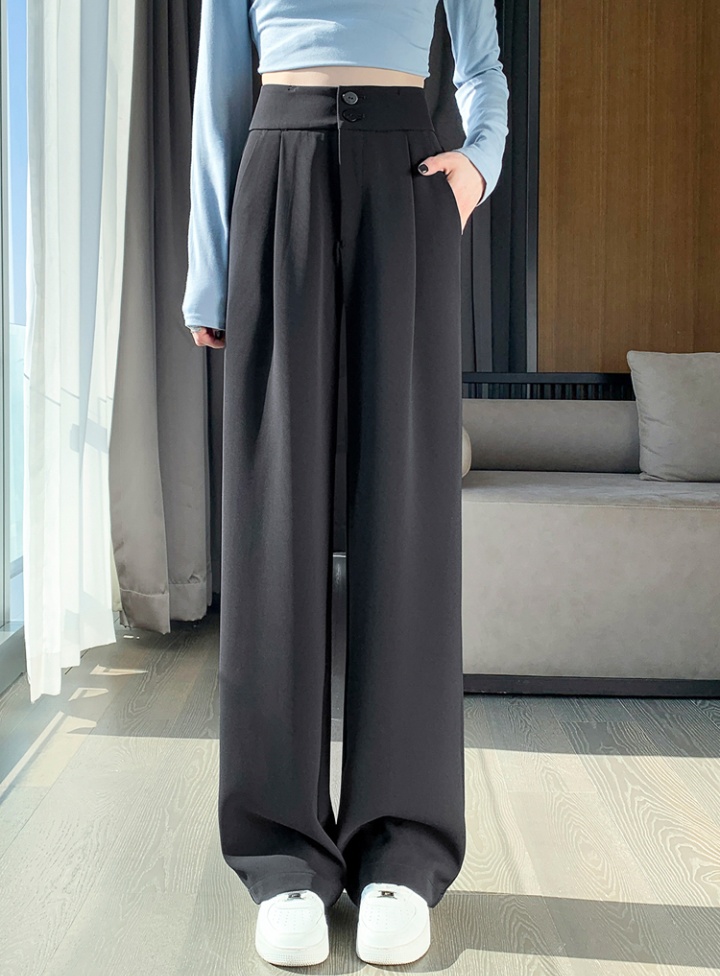 Slim straight pants wide leg pants Casual business suit for women