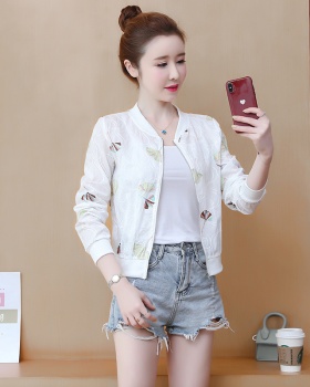 Short summer jacket thin cotton sun shirt for women