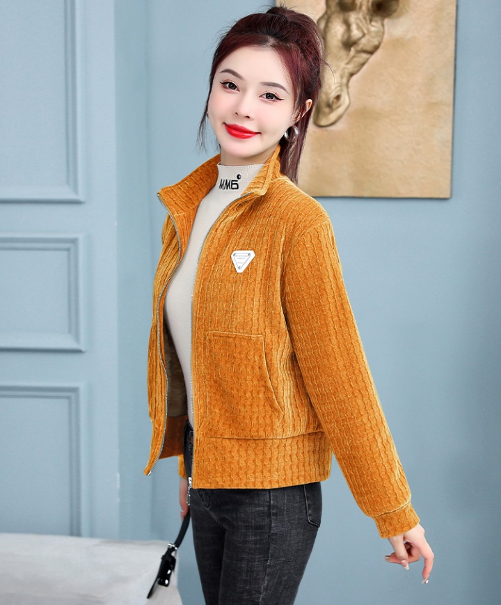 Cstand collar spring cardigan Casual all-match coat