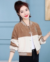 Small mixed colors jacket short corduroy coat for women