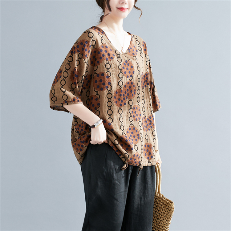 Summer Korean style Casual large yard T-shirt for women