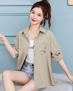 Thin outside the ride thin coat with sling smock for women