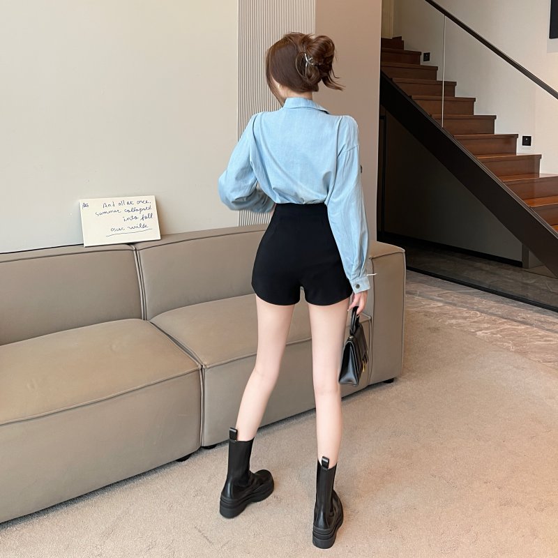 Spring and summer high waist sexy shorts for women