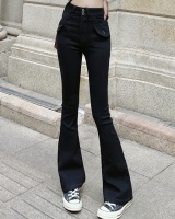 Large yard black jeans micro speaker long pants for women